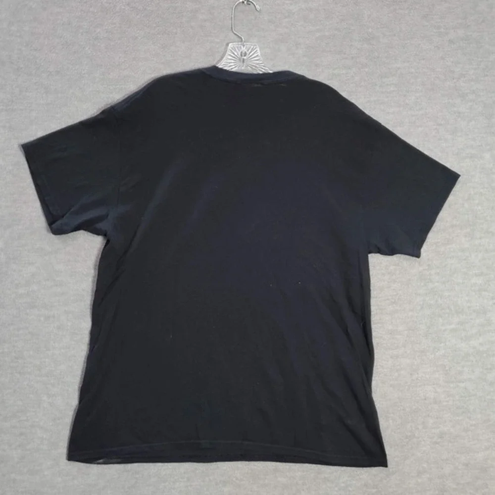 Oakland Raiders Men Shirt L‎ Black Logo Graphic Short Sleeve Crew Neck Tee
